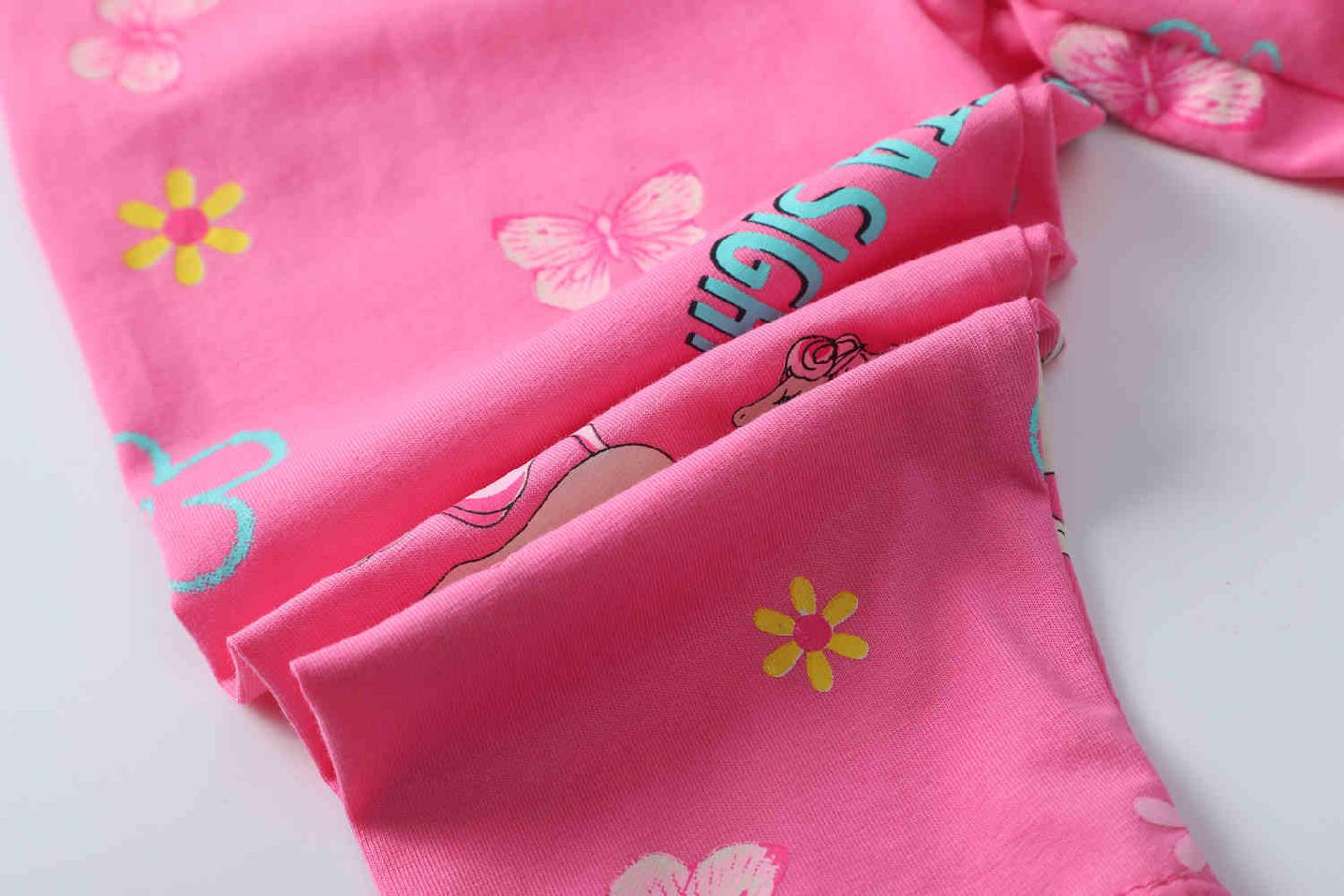 Dívčí 3/4 legíny Kugo SL3565 tmavší růžové